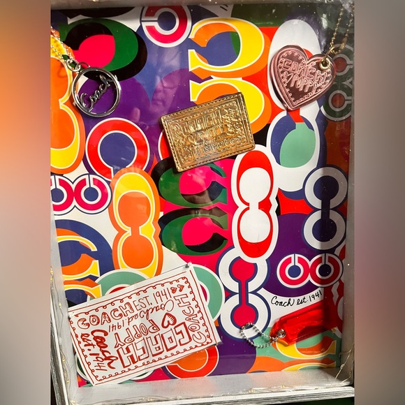 Handmade Other - Handmade Coach Poppy Multicolor 'C' Pattern Lighted Picture Frame